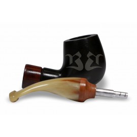 Cachimbo Bertoldi Anel Madeira Preto com Filtro Permanente